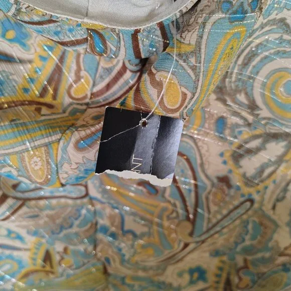 Lane Bryant Top Womens 20 Brown Paisley Halter Neck Blouse Y2K Retro Boho NWT - Picture 11 of 12